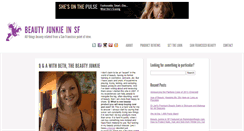 Desktop Screenshot of beautyjunkieinsf.com